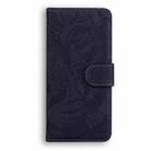 For Motorola Edge 2024 Tiger Embossing Pattern Leather Phone Case(Black) - 3