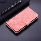 For Motorola Edge 50 Neo 5G Global Tiger Embossing Pattern Leather Phone Case(Pink) - 2