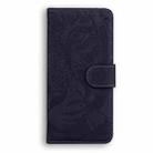 For Motorola Moto G 5G 2025 Tiger Embossing Pattern Leather Phone Case(Black) - 3