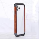 For iPhone 11 Pro R-JUST Metal + Wood Frame Protective Case - 1