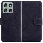 For Motorola Moto G56 5G / G66j 5G / G66y 5G Tiger Embossing Pattern Leather Phone Case(Black) - 1