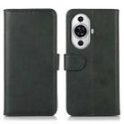 For Huawei nova 11 Cow Texture Flip Leather Phone Case(Green) - 1