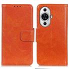 For Huawei nova 11 Nappa Texture Flip Leather Phone Case(Orange) - 1