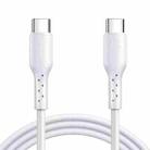 JOYROOM SA26-CC3 Flash Charge Series 60W USB-C / Type-C to USB-C / Type-C Fast Charging Data Cable, Cable Length:1m(White) - 1