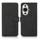 For Huawei nova 11 Pro / nova 11 Ultra KHAZNEH Matte Texture Leather Phone Case(Black) - 1