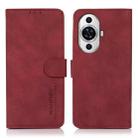For Huawei nova 11 KHAZNEH Matte Texture Leather Phone Case(Red) - 1