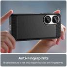 For Asus Zenfone 10 Brushed Texture Carbon Fiber TPU Case(Black) - 5