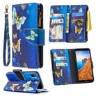 For Xiaomi Redmi 7A Colored Drawing Pattern Zipper Horizontal Flip Leather Case with Holder & Card Slots & Wallet(Gold Butterfly) - 1