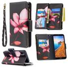 For Xiaomi Redmi 7A Colored Drawing Pattern Zipper Horizontal Flip Leather Case with Holder & Card Slots & Wallet(Lotus) - 1