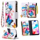 For Xiaomi Redmi 8A Colored Drawing Pattern Zipper Horizontal Flip Leather Case with Holder & Card Slots & Wallet(Two Butterflies) - 1