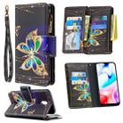 For Xiaomi Redmi 8A Colored Drawing Pattern Zipper Horizontal Flip Leather Case with Holder & Card Slots & Wallet(Big Butterfly) - 1