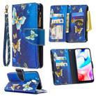 For Xiaomi Redmi 8A Colored Drawing Pattern Zipper Horizontal Flip Leather Case with Holder & Card Slots & Wallet(Gold Butterfly) - 1