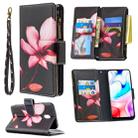 For Xiaomi Redmi 8A Colored Drawing Pattern Zipper Horizontal Flip Leather Case with Holder & Card Slots & Wallet(Lotus) - 1