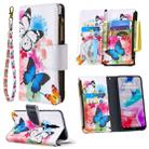 For Xiaomi Redmi 8 Colored Drawing Pattern Zipper Horizontal Flip Leather Case with Holder & Card Slots & Wallet(Two Butterflies) - 1