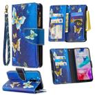 For Xiaomi Redmi 8 Colored Drawing Pattern Zipper Horizontal Flip Leather Case with Holder & Card Slots & Wallet(Gold Butterfly) - 1