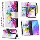 For Xiaomi Redmi K20 / Mi 9T Colored Drawing Pattern Zipper Horizontal Flip Leather Case with Holder & Card Slots & Wallet(Sun Flower) - 1