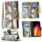 For Xiaomi Redmi Note 8T Colored Drawing Pattern Zipper Horizontal Flip Leather Case with Holder & Card Slots & Wallet(Tree) - 1