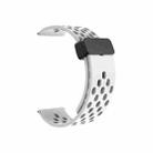 For Huawei Watch 4 / 4 Pro Magnetic Clasp Silicone Watch Band(White) - 1