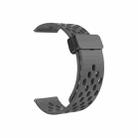 For Huawei Watch 4 / 4 Pro Magnetic Clasp Silicone Watch Band(Dark Grey) - 1