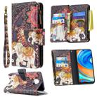 For Xiaomi Redmi Note 9 Pro Colored Drawing Pattern Zipper Horizontal Flip Leather Case with Holder & Card Slots & Wallet(Flower Elephants) - 1