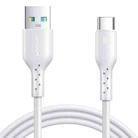 JOYROOM SA26-AC6 Flash Charge Series 100W USB to USB-C / Type-C Fast Charging Data Cable, Cable Length:1m(White) - 1