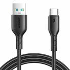 JOYROOM SA26-AC3 Flash Charge Series 3A USB to USB-C / Type-C Fast Charging Data Cable, Cable Length:1m(Black) - 1