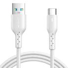 JOYROOM SA26-AC3 Flash Charge Series 3A USB to USB-C / Type-C Fast Charging Data Cable, Cable Length:1m(White) - 1