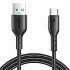 JOYROOM SA26-AC3 Flash Charge Series 3A USB to USB-C / Type-C Fast Charging Data Cable, Cable Length:2m(Black) - 1