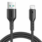 JOYROOM SA26-AL3 Flash Charge Series 3A USB to 8 Pin Fast Charging Data Cable, Cable Length:1m(Black) - 1