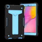 For Samsung Galaxy Tab A8.0 (2019) T290 T-shaped Bracket Contrast Color Shockproof PC + Silicone Flat Protective Case(Black+Blue) - 2