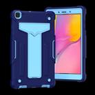For Samsung Galaxy Tab A8.0 (2019) T290 T-shaped Bracket Contrast Color Shockproof PC + Silicone Flat Protective Case(Navy+Blue) - 2