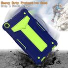 For Samsung Galaxy Tab A8.0 (2019) T290 T-shaped Bracket Contrast Color Shockproof PC + Silicone Flat Protective Case(Navy+Green) - 4