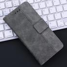 For iPhone SE 2024 Geometric Embossed Leather Phone Case(Grey) - 2