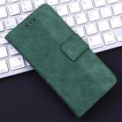 For iPhone SE 2024 Geometric Embossed Leather Phone Case(Green) - 2