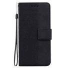 For iPhone 16 Geometric Embossed Leather Phone Case(Black) - 3