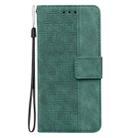 For iPhone 16 Pro Geometric Embossed Leather Phone Case(Green) - 3