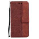 For iPhone 17 Geometric Embossed Leather Phone Case(Brown) - 3
