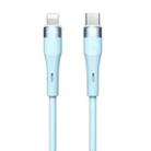 Nillkin 2.4A USB-C/Type-C to 8 Pin Silicone Data Cable, Length: 1.2m(Blue) - 1