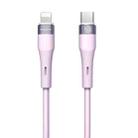 Nillkin 2.4A USB-C/Type-C to 8 Pin Silicone Data Cable, Length: 1.2m(Purple) - 1