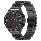 For Huawei Watch 4 / 4 Pro Five Bead Stainless Steel Watch Band(Black) - 1