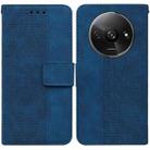 For Xiaomi Redmi A3 Geometric Embossed Leather Phone Case(Blue) - 1