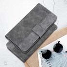 For Motorola Edge 50 Fusion Geometric Embossed Leather Phone Case(Grey) - 2