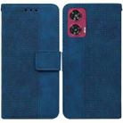 For Motorola Edge 50 Fusion Geometric Embossed Leather Phone Case(Blue) - 1