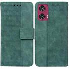 For Motorola Edge 50 Fusion Geometric Embossed Leather Phone Case(Green) - 1