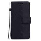 For Motorola Edge 2024 Geometric Embossed Leather Phone Case(Black) - 3