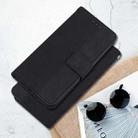 For Motorola Moto G85 Geometric Embossed Leather Phone Case(Black) - 2