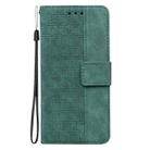 For Motorola Moto G75 5G Geometric Embossed Leather Phone Case(Green) - 3
