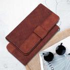 For Motorola Moto G 5G 2025 Geometric Embossed Leather Phone Case(Brown) - 2