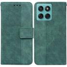 For Motorola Edge 60 Fusion / Edge 5G 2025 Geometric Embossed Leather Phone Case(Green) - 1