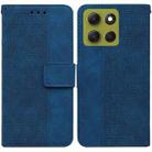 For Motorola Moto G86 5G Geometric Embossed Leather Phone Case(Blue) - 1